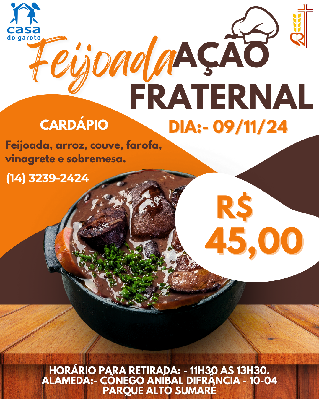 AÇÃO FRATERNAL - Confiança  Supermercados - Casa do Garoto