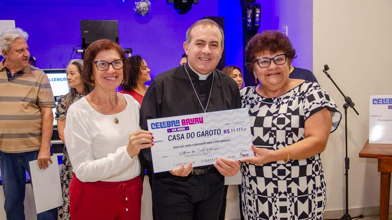 Entrega do cheque do Sanduíche Bauru - 2024