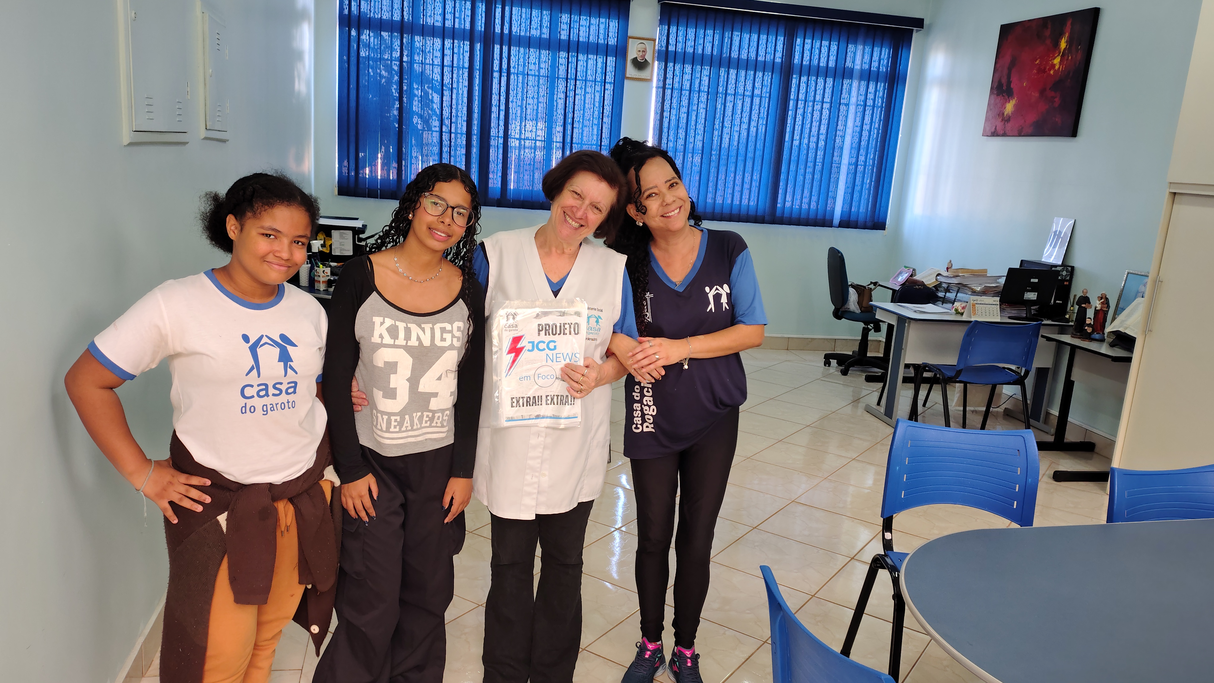 ENTREGA OFICIAL!  1ª Edição do PROJETO JORNAL DA CASA DO GAROTO – JCG NEWS EM FOCO