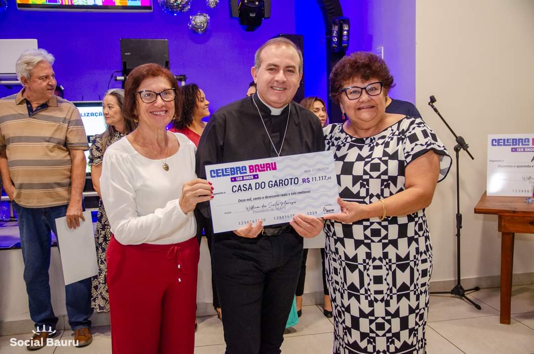 Entrega do cheque do Sanduíche Bauru - 2024